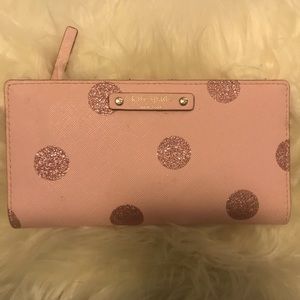 Kate spade polka dot wallet
